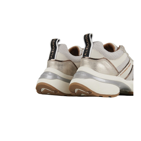 Sneakers Donna Victoria in pelle e mesh, con dettagli laminati